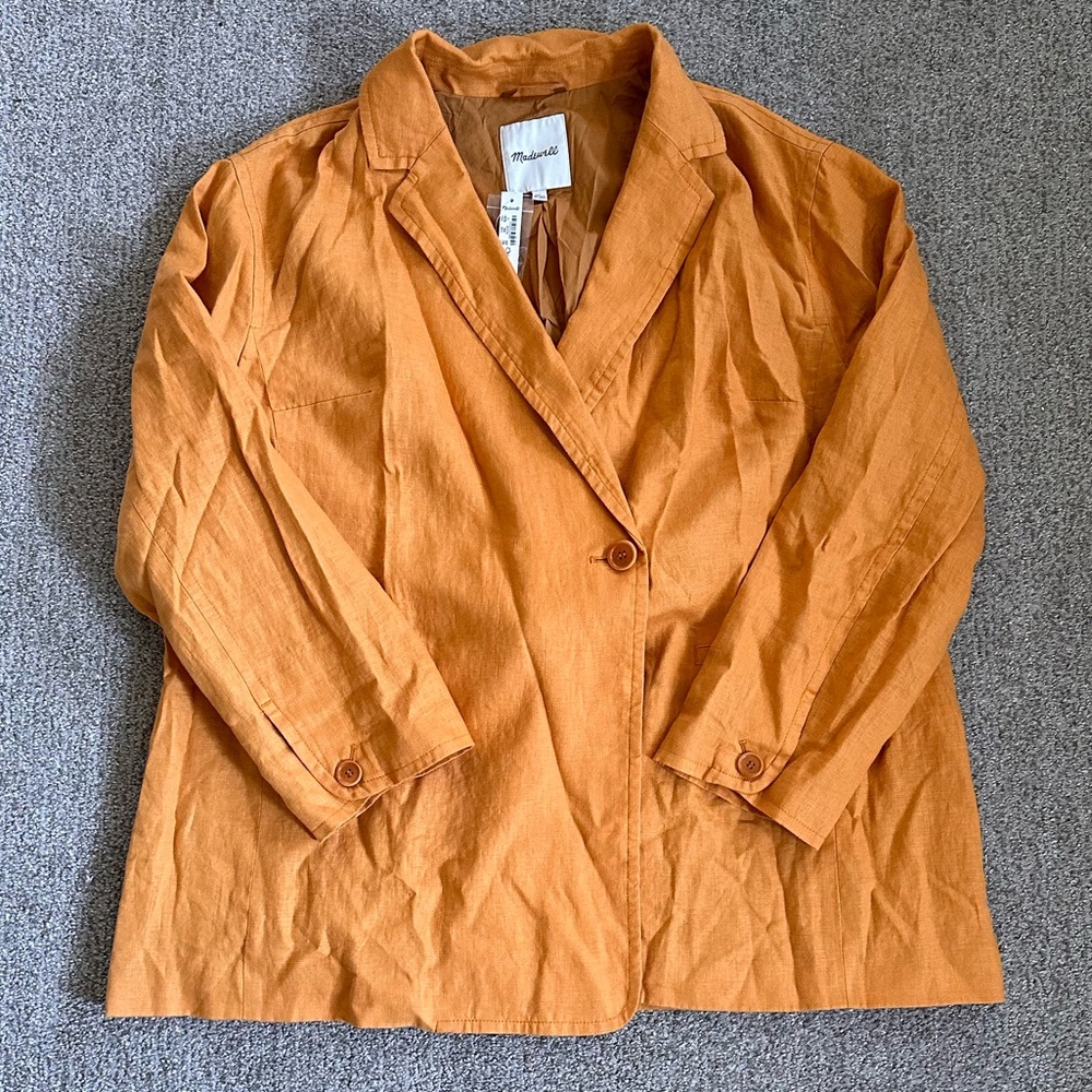 Madewell Linen Blazer 1XL NWT